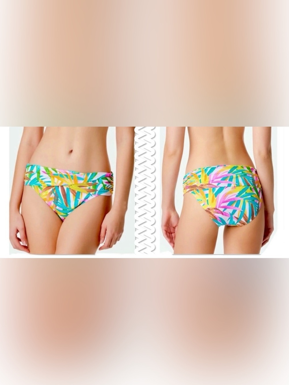 Bleu Rod Beattie Fantasy Island bikini bottom Tropical Leaf Bikini Bottom